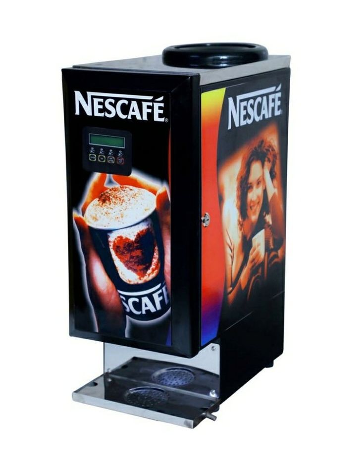 Professional coffee machine on a Nihar exhibition booth counter